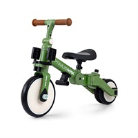 Detská trojkolka 5v1 Milly Mally Optimus Max s vodiacou tyčou green