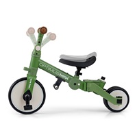 Detská trojkolka 5v1 Milly Mally Optimus Max s vodiacou tyčou green