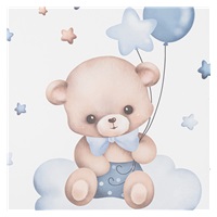 Prebaľovacia podložka Baby Mix Medvedík 47x70cm modrý