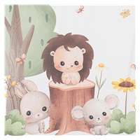 Prebaľovacia podložka Baby Mix Lesné zvieratká 47x70cm