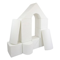 Penové kocky-obria stavebnica 11 ks white