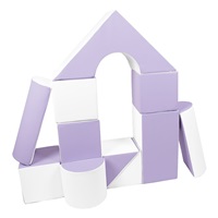 Penové kocky-obria stavebnica 11 ks white-lilac