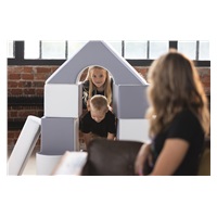 Penové kocky-obria stavebnica 11 ks white-light pink-grey