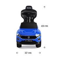 Detské odrážadlo s vodiacou tyčou VOLKSWAGEN T-ROC Milly Mally biele (poškodený obal)