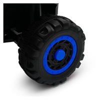 Detské elektrické odrážadlo Baby Mix Ruggy s vodiacou tyčou modré (POŠKODENÝ OBAL)