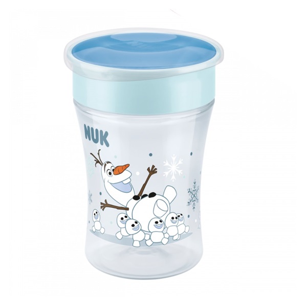 Detský hrnček Mini Magic NUK 360 ° s viečkom Frozen Olaf 230 ml