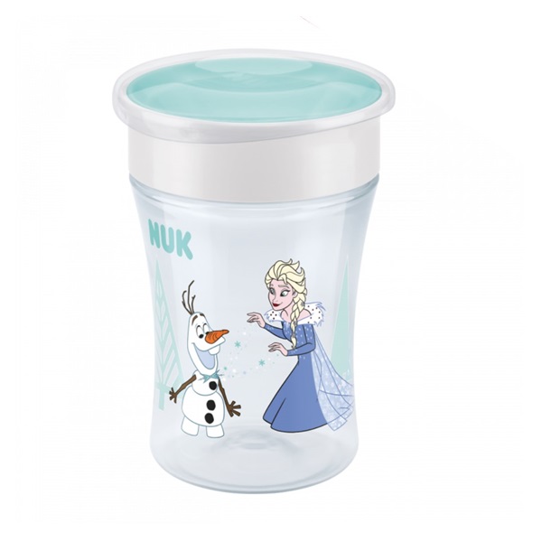 Detský hrnček Mini Magic NUK 360 ° s viečkom Frozen Elsa 230 ml