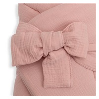 Mušelínová šnurovacia zavinovačka New Baby old pink