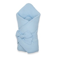 Mušelínová šnurovacia zavinovačka New Baby blue