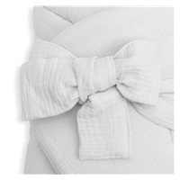 Mušelínová šnurovacia zavinovačka New Baby white