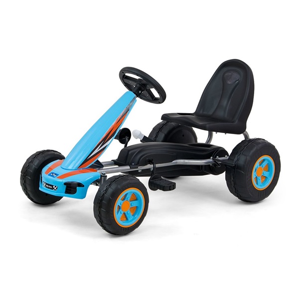 Detská šliapacia motokára Go-kart Milly Mally Viper modrá (poškodený obal)