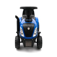 Detské odrážadlo traktor s vlečkou a náradim Baby Mix New Holland žltý  (Zánovný)