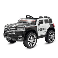 Detské elektrické autíčko Baby Mix Police 4x4 čierne (Poškodený obal)