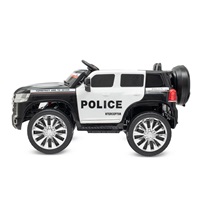 Detské elektrické autíčko Baby Mix Police 4x4 čierne (Poškodený obal)