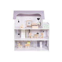 Drevený domček pre bábiky Rose Montessori Baby Mix