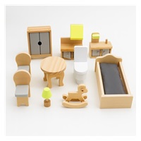 Drevený domček pre bábiky Rose Montessori Baby Mix