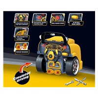 Realistický model prednej časti auta s otváracou kapotou Milly Mally N-GINE yellow