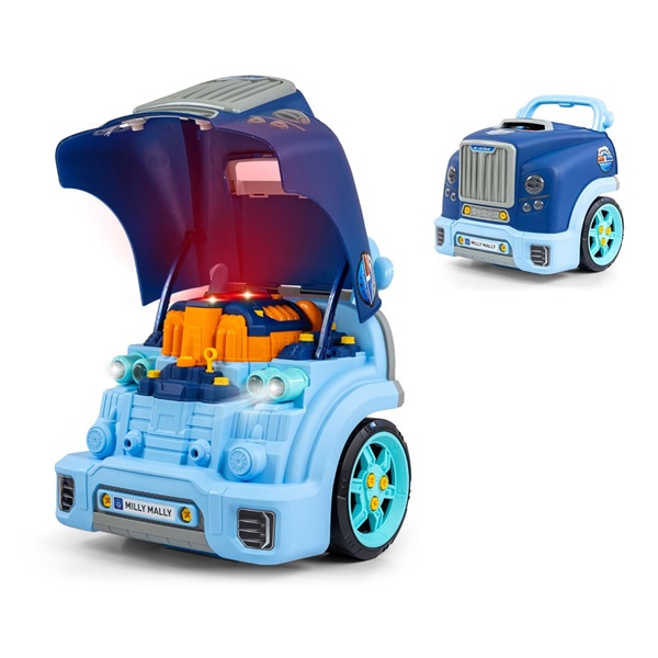 Realistický model prednej časti auta s otváracou kapotou Milly Mally N-GINE blue