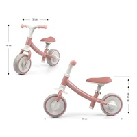 Detské odrážadlo kolo Milly Mally Skippy pink