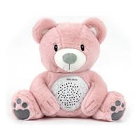 Plyšový zaspávačik medvedík s projektorom Milly Mally Bear pink