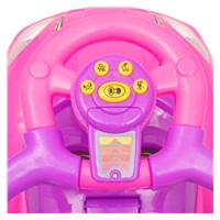 Detské odrážadlo s vodiacou tyčou 3v1 Baby Mix Mega Car ružové (Poškodený obal)