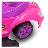 Detské odrážadlo s vodiacou tyčou 3v1 Baby Mix Mega Car ružové (Poškodený obal)