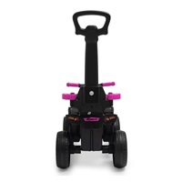 Detské odrážadlo s vodiacou tyčou Baby Mix Mega Prime EVA ružové (Poškodený obal)