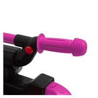 Detské odrážadlo s vodiacou tyčou Baby Mix Mega Prime EVA ružové (Poškodený obal)