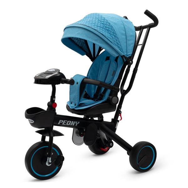 Detská trojkolka Baby Mix Peony EVA modrá (Zánovný)