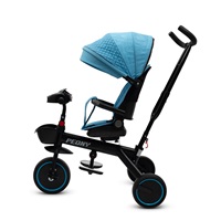 Detská trojkolka Baby Mix Peony EVA modrá (Zánovný)
