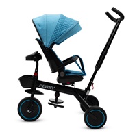 Detská trojkolka Baby Mix Peony EVA modrá (Zánovný)