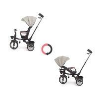 Luxusná detská trojkolka s osvetlením Milly Mally Twinkle grey