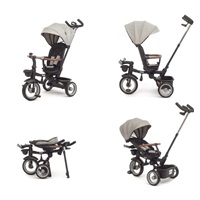 Luxusná detská trojkolka s osvetlením Milly Mally Twinkle grey