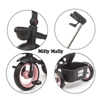 Luxusná detská trojkolka s osvetlením Milly Mally Twinkle pink
