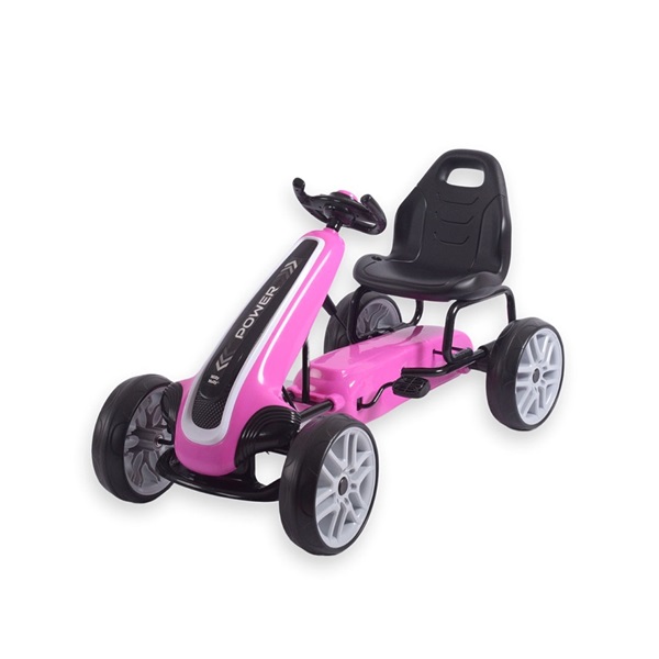 POŠKODENÝ OBAL Detská šliapacia motokára Go-kart Milly Mally Power rúžová
