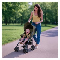 Golfový kočík Olive Baby Mix zelený