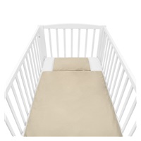 Bavlnený set do postieľky s výplňou New Baby 90x120 cm beige
