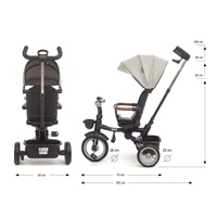 Luxusná detská trojkolka s osvetlením Milly Mally Twinkle grey (ROZBALENÉ)