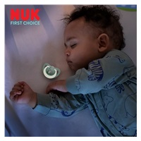 Cumlík NUK First Choice Night 0-6m 2 ks Hippo/Koala