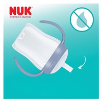 Kojenecká fľaša NUK Perfect Match na učenie so slamkou PENGUIN 150 ml