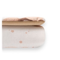 Obojstranný Set z Velvet a bavlny do kočíka New Baby Love Teddy Bear beige