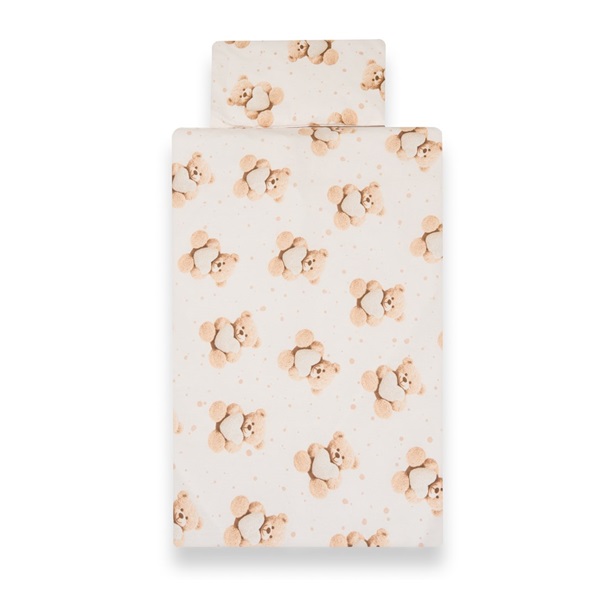 2-dielne posteľné obliečky New Baby Love Teddy Bear 90/120 cm beige
