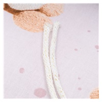 Mantinel do postieľky New Baby Love Teddy Bear pink