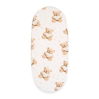 Bavlnené prestieradlo do kočíka New Baby Love Teddy Bear beige 35x75 cm