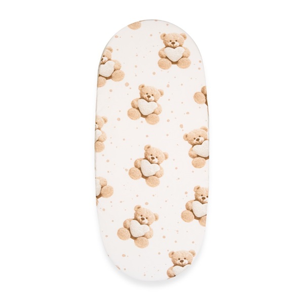 Bavlnené prestieradlo do kočíka New Baby Love Teddy Bear beige 35x75 cm