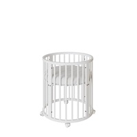 Detská rastúca postieľka 3v1 oválna + matrac New Baby biela