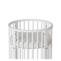 Detská rastúca postieľka 3v1 oválna + matrac New Baby biela