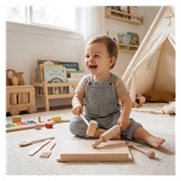Drevená kuchynská sada pre malých šéfkuchárov Baby Mix