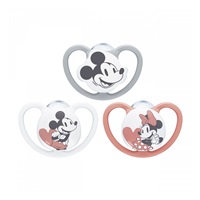 Cumlík NUK Perfect Match Air Disney Mickey Mouse  0–6 mesiacov grey