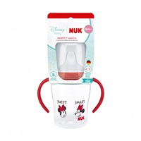 Dojčenská fľaša na učenie NUK Perfect Match DISNEY Minnie red 150 ml